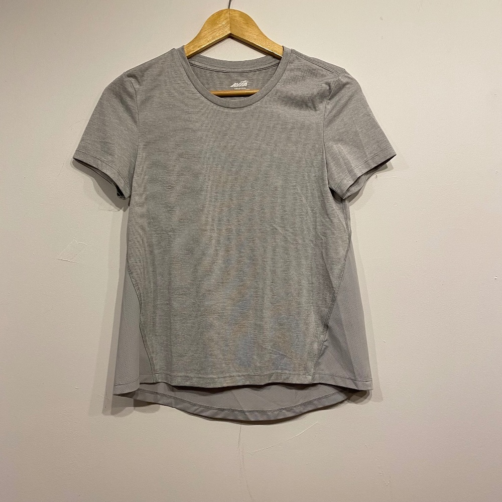 Avia Grey Crew Neck Stretchy Activewear T-Shirt Size‎ XS